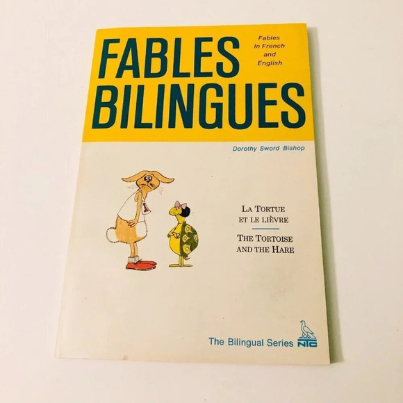 Fables Biligues The Tortoise And  The Hare Billingual Series Book English French - Picture 1 of 16